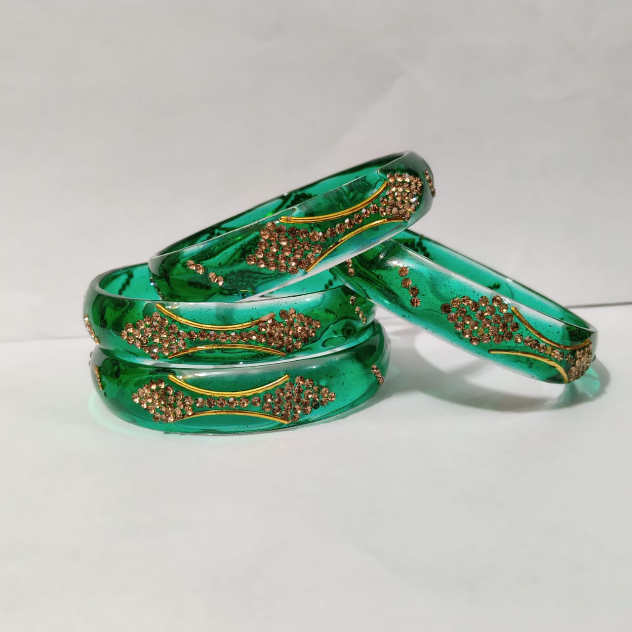 green glass bangle premium