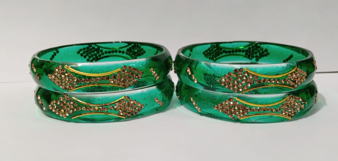green glass bangle premium